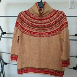 Cotton fine wool sweater size xs New beautiful pattern knitted